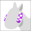 ハートチーク(紫)