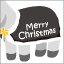 クリスマス馬服(黒)