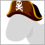 海賊帽子(茶)